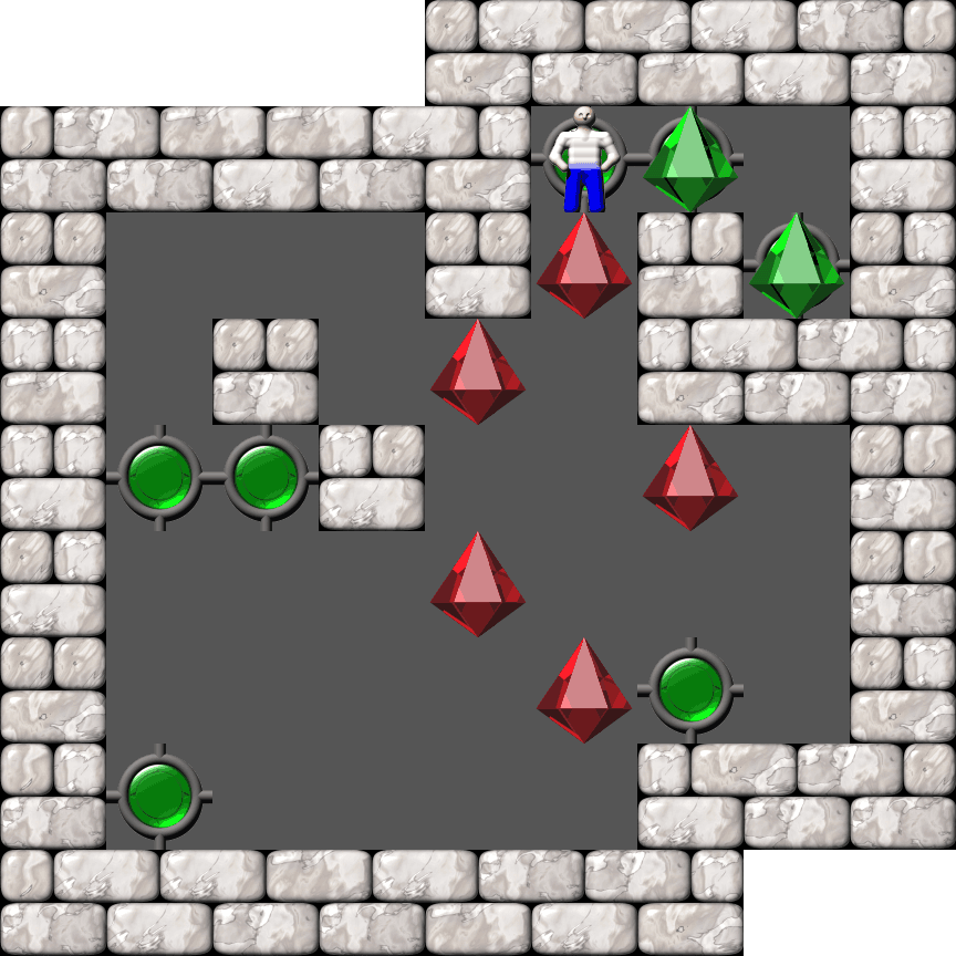 Sokoban Ionic Catalysts level 21